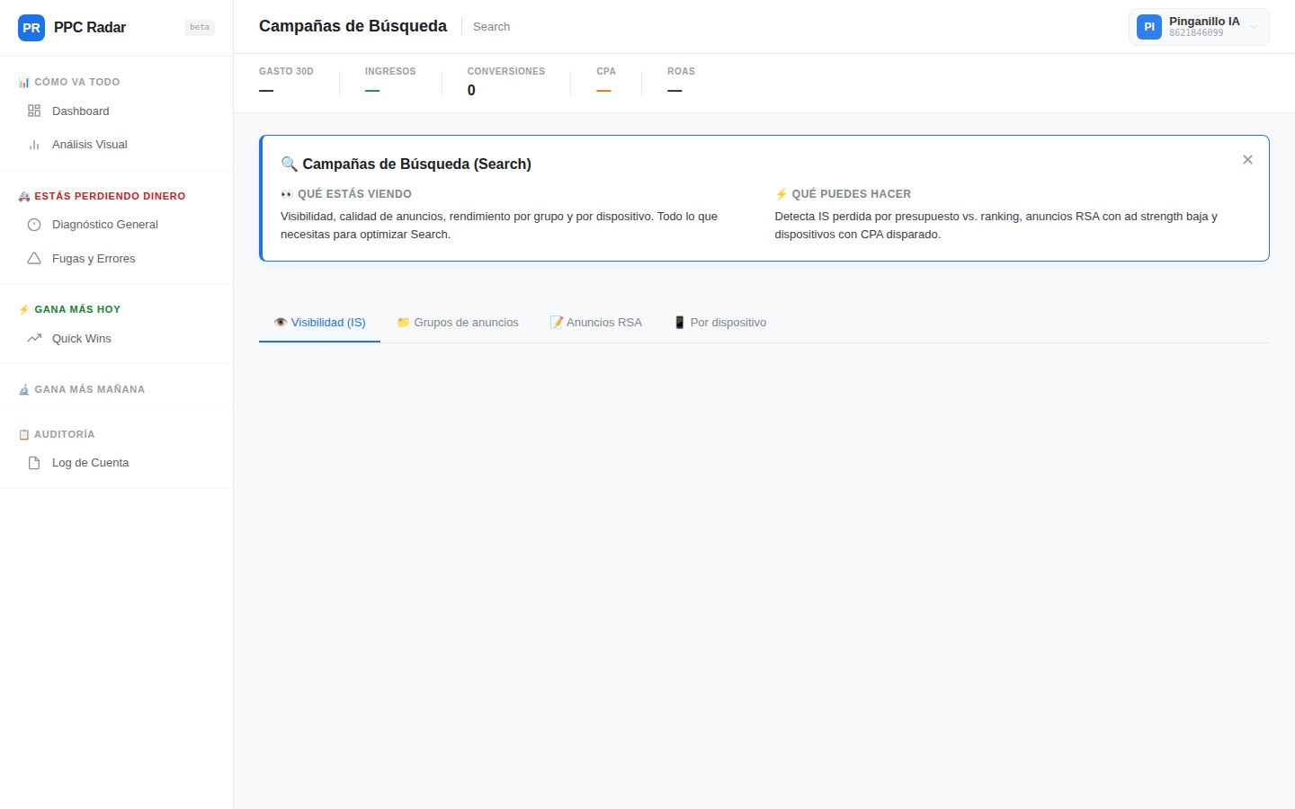 Campañas de Búsqueda